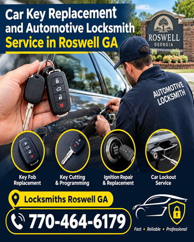 Do You Need Car Key Replacement in Roswell GA?